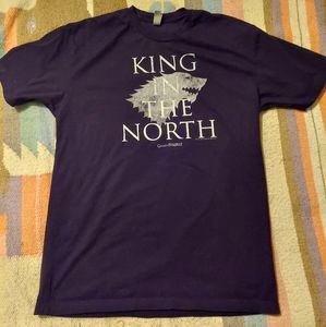 Game of Thrones King of the North T-shirt size large